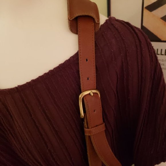 Coach Lexington Briefcase with Strap Tan Leather Vintage 90s Brass Turnlock - Picture 6 of 10